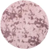 vidaXL Hoogpolig vloerkleed NAVARRA 120x120 cm polyester stoffig roze