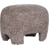 House Nordic Poef Nazare - Beige - Polyester - 53x41x38 cm