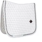 Kentucky Horsewear Horsewear - Zadeldoek glitter band dressage wit/silver