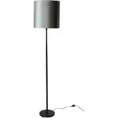 QAZQA Vloerlamp Zwart met Groene Fluwelen Kap 40cm - Simplo