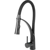 Viking Choice Keukenkraan - Flexibele U-Uitloop - Eengreeps - Antraciet Messing