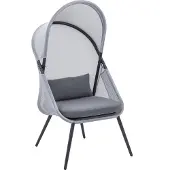 Shumee TUINSTOEL TUINSTOEL voor terras balkon stevig comfortabel kussen