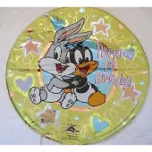 Anagram folieballon - Happy 1st Birthday Baby Bunny
