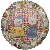Anagram folieballon - happy easter - 42 cm - leeg
