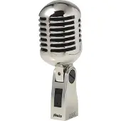 Ginza.se UDM-60 - Retro Microfoon - Klassieke chroomlook - Zilver, Microfoon