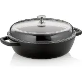 kela Stoofpan Calido Met Deksel Zwart 28 cm