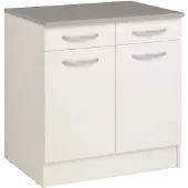 Parisot Onderkast Eko 80cm 2 deuren & 2 lades - wit