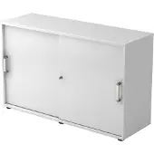 Hjh OFFICE PRO BETA 1752S - Wit Hoogte van de map | 2 OH Schuifwandkast Chrome metaal handgreep