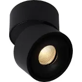 Lucide YUMIKO - Plafondspot - Ø 7,8 cm - LED Dimb. - 1x10W 2700K - Zwart