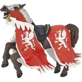 Papo Figurine Paard van de koning met de Rode Draak - - DE MIDDELEEUWEN - Voor Kinderen - Binnen