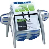 Durable Visifix Flip Visitekaarthouder Kunststof Blauw, zilver