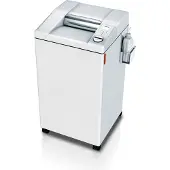 Ideal papiervernietiger 2604 SMC/O, minisnede 0,8 x 5 mm, P-7, 100 l, 4-6 vel snijcapaciteit, olievernevelaar, met rollen, Blaue Engel, grijs