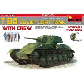 MiniArt - T-80 Soviet Light Tank W/crew. S.e. (Min35243)
