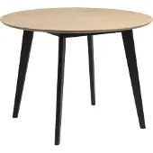 Fonq basic Crow Eettafel - Ø 105 cm - Eiken / Zwart