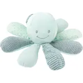Nattou Octopus multi-activiteiten (rammelaar, ritselend papier, scouic) - Multi-materiaal - Groen