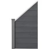 Neu.holz HKC Schuttingpaneel schuin - grijs