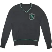 PAN Vision Danmark A/S Unisex, Springer, Harry Potter - Slytherin - Grijs Gebreide Trui - Klein, Grijs, (S)