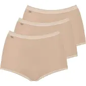 Sloggi 3P Basic Maxi Beige katoen 50 Dames