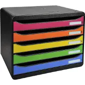 Exacompta Ladenbox BIG BOX PLUS HORIZON MAXI 4 laden Iderama - Harlekijn - 308798D