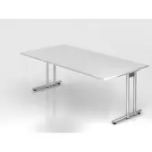 Hjh OFFICE PRO NANO 2E S - 200 x 100 Wit/Zilver