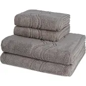 Ross Dames en Heren 2 X handdoek 2 X douchedoek - per set Cashmere feeling