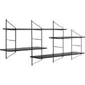 Molecule Actona Belfast Wandrek Stalen Frame Melamine Planken