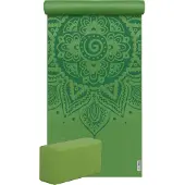 Yogistar Yoga-Set Starter Edition - spiral mandala (Yogamatte + 1 Yogablock)