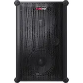 Sharp CP-LS200 SumoBox, krachtig 2.0-kanaals luidsprekersysteem met 200 W RMS / 108 dB, bestaande uit 2 x 10" woofers en 2 x 3" tweeters