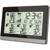 Technoline Weerstation Technoline WS 7065 144x96x38mm zwart/zilver met 3 buitensensors 30m