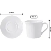 Villeroy & Boch Espressotassen mit Untertassen Cellini 100 ml Set van 6