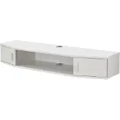 En.casa TV wandplank Tørring 17,5x110x30 cm wit
