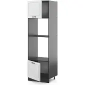 Vicco Magnetronkast R-Line Wit Landhuis 60 cm, Model 36589