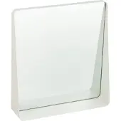J-Line Wall mirror square metal/glass white