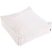 Beliani ALLOZAI - Vloerkussen - Lichtbeige - Fluweel