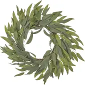 Beliani GAMRUN - Krans - Groen - 65 cm - Synthetisch