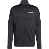 Adidas Funktionele fleece-jas 'Xperior' zwart / wit