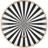 Karlsson Wandklok Candy Swirl Dome - Zwart - Ø40cm - Wandklok Modern