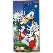 Sonic The Hedgehog - Strandlaken - Badlaken - Handdoek - 70x140Cm - Katoen.