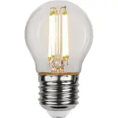 Star Trading 3 standen - Standaard bol - E27 - 4.2W - Warm Wit - 3000K - Filament - Helder
