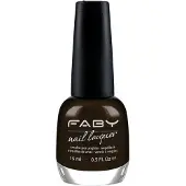 Faby nagellak Don't Panic dames 15 ml vegan zwart