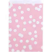 Rotim 200x Papieren Zakjes Dots Roze 17x25cm
