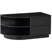 Woood Finca TV Meubel Rond Links - Zwart - 40x78x40