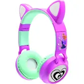 Barbie 2-in-1 Bluetooth en Bedrade comfortabele opvouwbare Koptelefoon met veilige volumebeperking Barbie Design