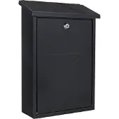 Rottner Kleine Brievenbus Mia - Zwart-Grijs - 40x27x11,5 cm