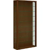 VCM Vitrosa Maxi vitrinekast Wandmodel met 2 glazen deuren 8 glazen plankenKernnoten decor.