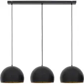 Light & Living Hanglamp 3L 120x33x25 cm JAICEY mat zwart-goud