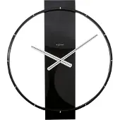 Nextime - 3195ZW - Wandklok - 50,8x58,2cm - zwart - Carl