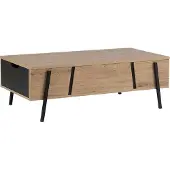 Beliani BLACKPOOL - Salontafel-Lichte houtkleur-Spaanplaat