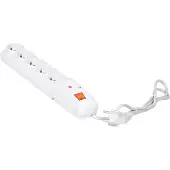 HSK DATA Multiprise avec interrupteur : 5 prises, cable de 1,5 m, grise
