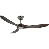 CasaFan ECO GENUINO plafondventilator chroom/notenhout 152 cm - , Eco Genuino, Hout, Woonkamer, Hout, Modern